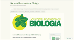 Desktop Screenshot of biologiapanama.org