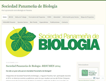 Tablet Screenshot of biologiapanama.org